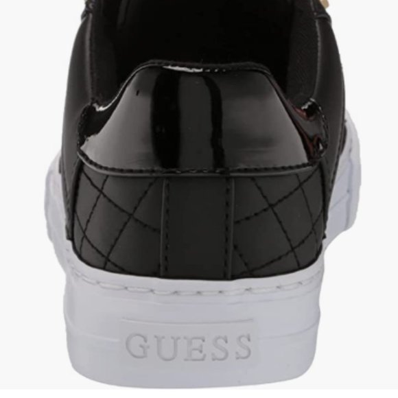 NEW Guess Womens Loven Sneaker 6.5 Black Quilted - Picture 3 of 7